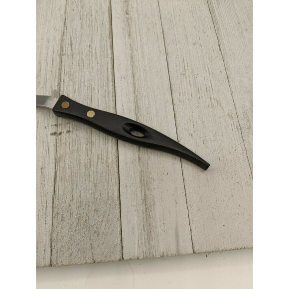 Stanley Stainless Steel Cake Pie Spatula Server Serrated 12 1/4" Black Handle - Picture 2 of 7